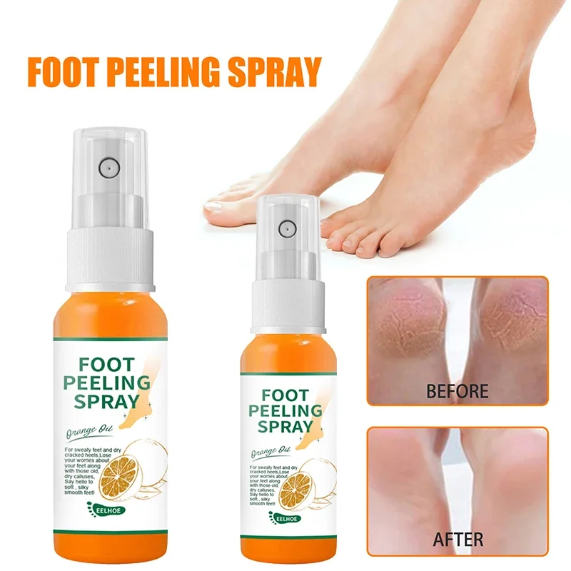 Foot Peeling Spray Dry Dead Skin Removal Callus Pedicure Exfoliating Anti Crack Moisturizing Hydrating Nourish Feet Skin Spray