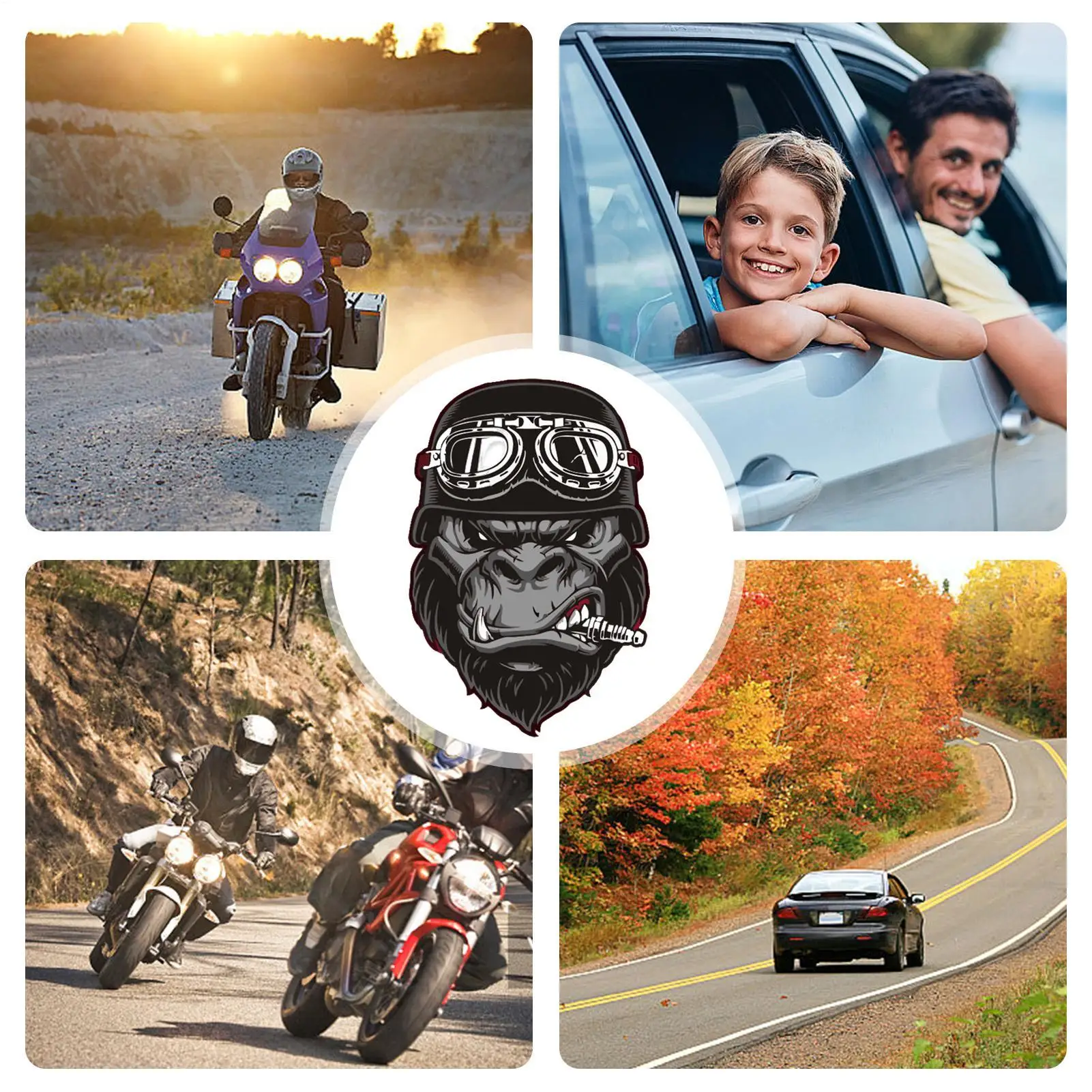 

Автомобильные наклейки с головой обезьяны, черные KingKong, ПВХ, декоративная наклейка, мотоцикл, внедорожный автомобиль, наклейки на окно автомобиля, бампер