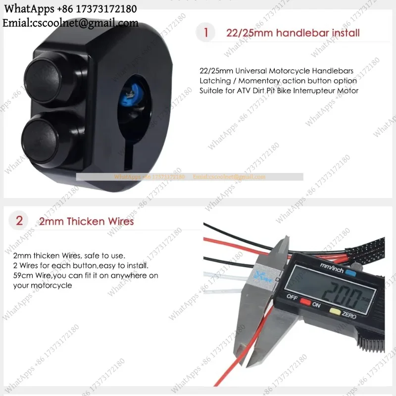 k3 22mm 25mm CNC Aluminum Motorcycle Handlebar Switches Headlight Fog Light Start Kill Horn Reset Button Replacement Part