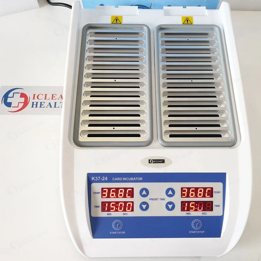 37degree 2 Chambers 24  Type ID Gel Card Incubator