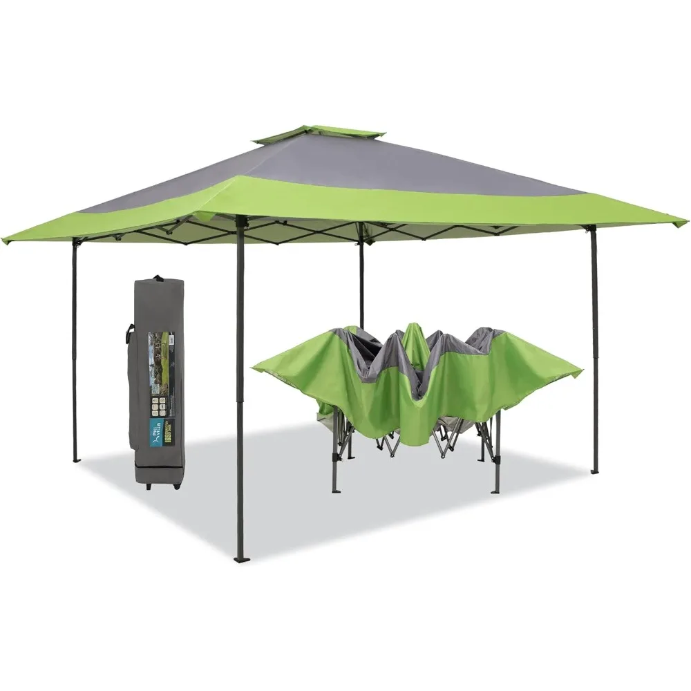 

Pop-Up Canopy Tent 13x13 Instant Shelter Outdoor Canopy with Wheeled Bag,Green