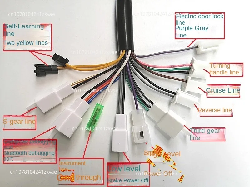 Electric Vehicle Electric Toy Motorcycle Em50s Sine Wave 7255 Motor Controller 72v60a Mute Outlet