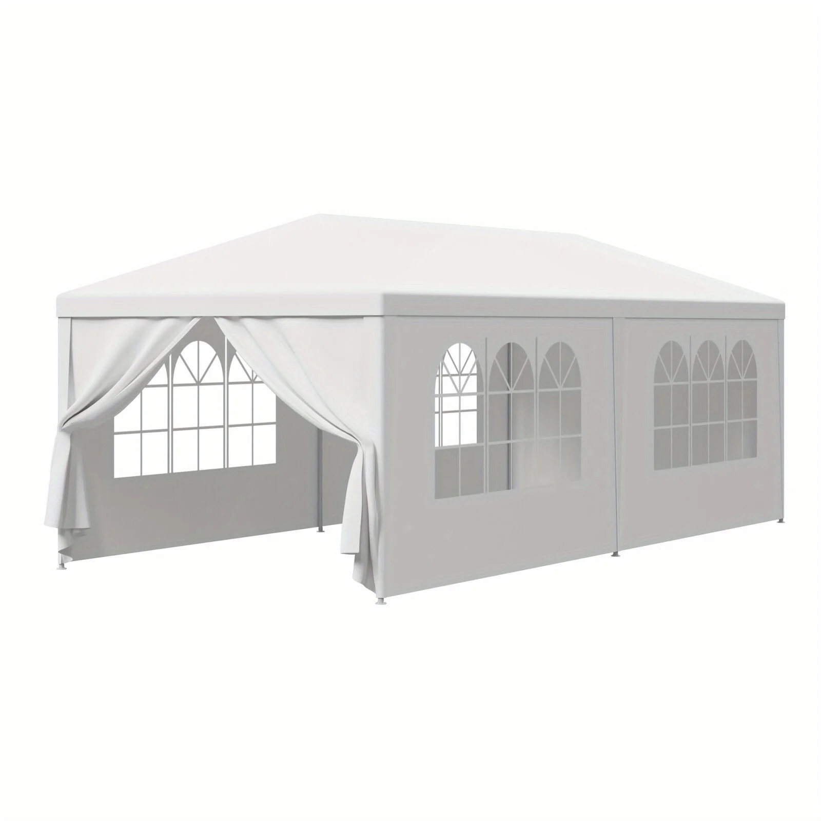 10 x 20' Outdoor Gazebo Party Tent with 6 Side Walls Wedding Canopy Cater Events