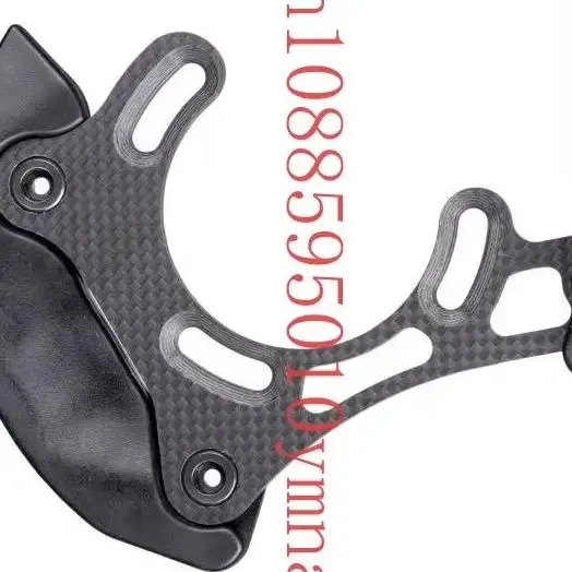 WWW جودة عالية 26-32-38 T سلسلة الدراجة الجبلية دليل ألياف الكربون سبائك الألومنيوم اللوحة الخلفية