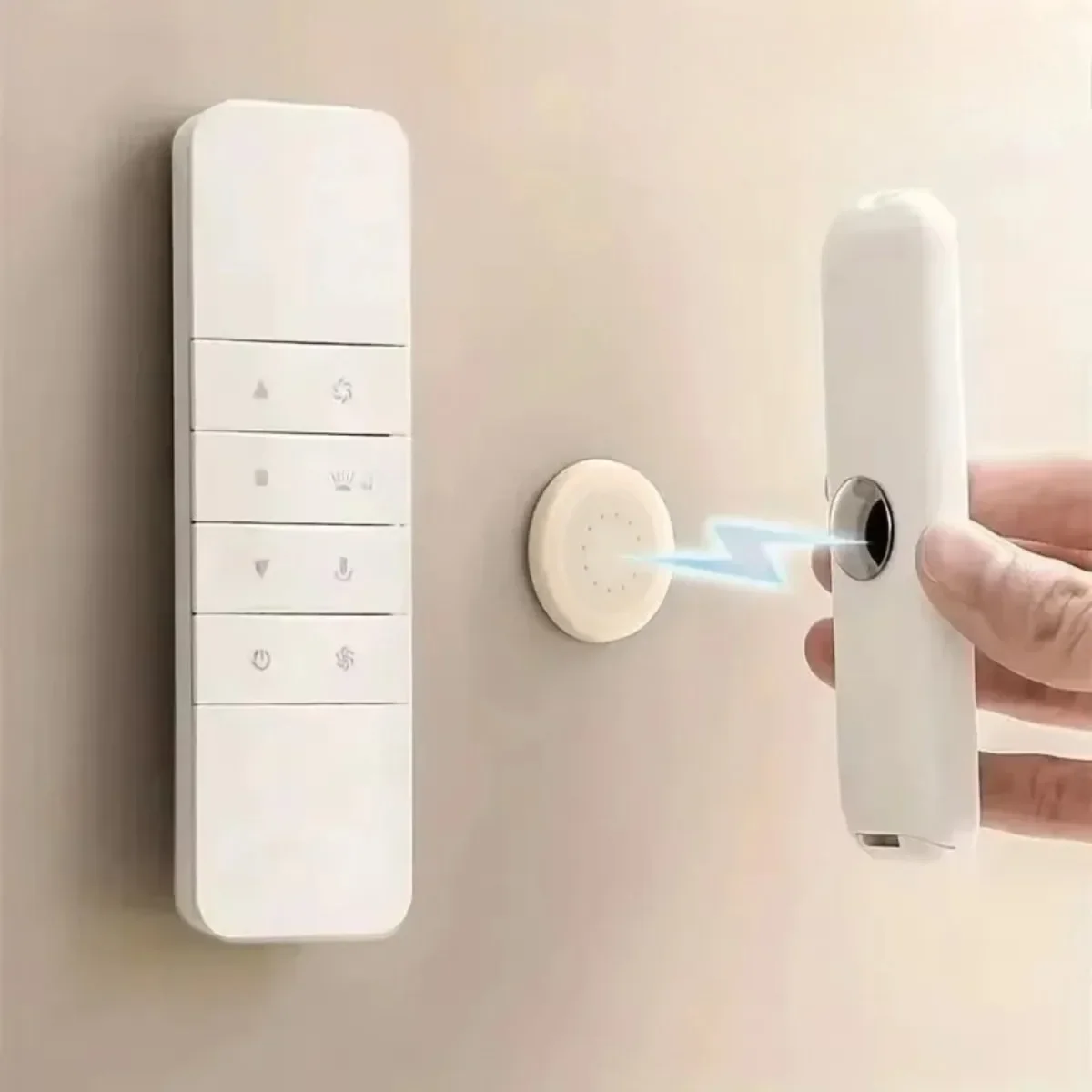 Wall Mount Adhesive Remote Control Holder Strong Hold TV Remote Holder Magnetic Remote Control Holder  for Home Office Set view 2