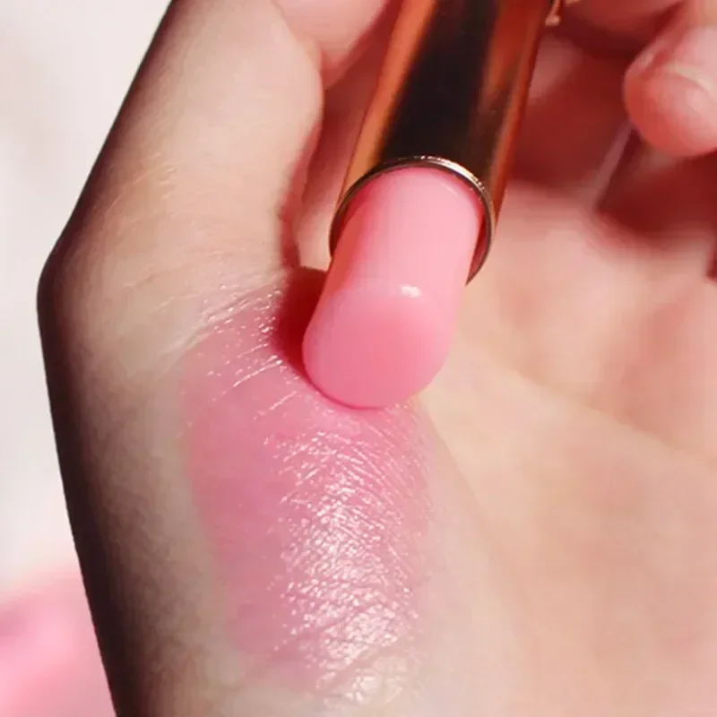 Lip Balm Temperature Change Lipstick Long Lasting Moisturizes Peach Lip Balm Natural Lipsticks Girl's Lip Care Beauty Makeup