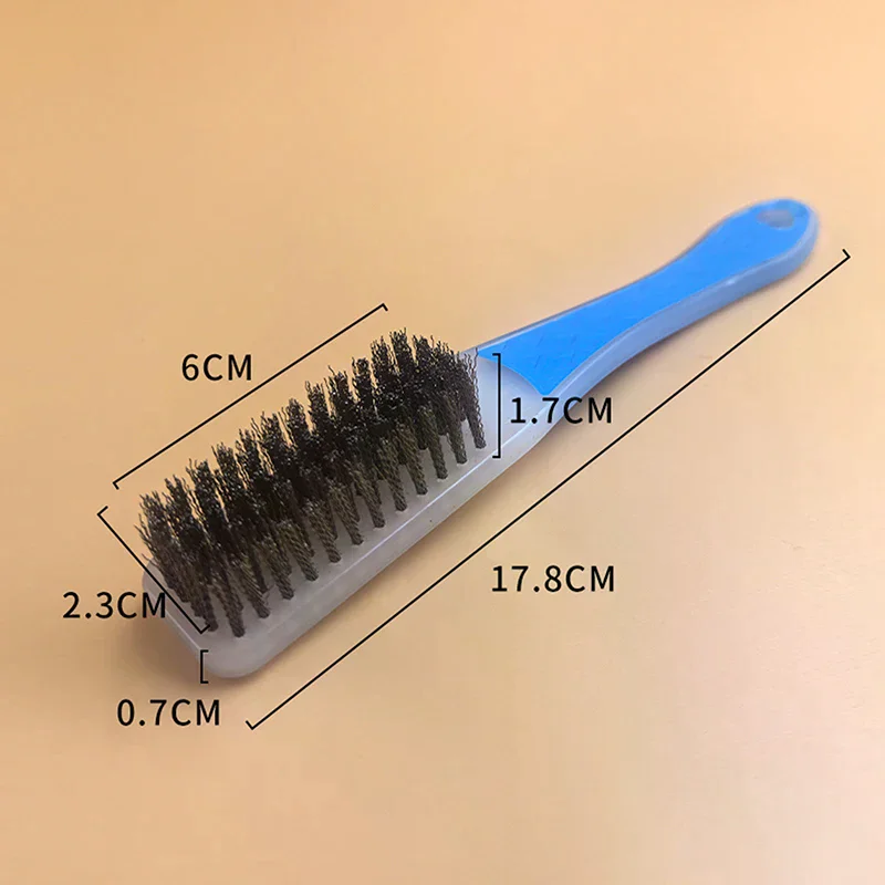 Сверхмощная проволочная щетка из нержавеющей стали с удобной пластиковой ручкой, идеально подходит для удаления ржавчины, сварочного шлака, грязи и краски