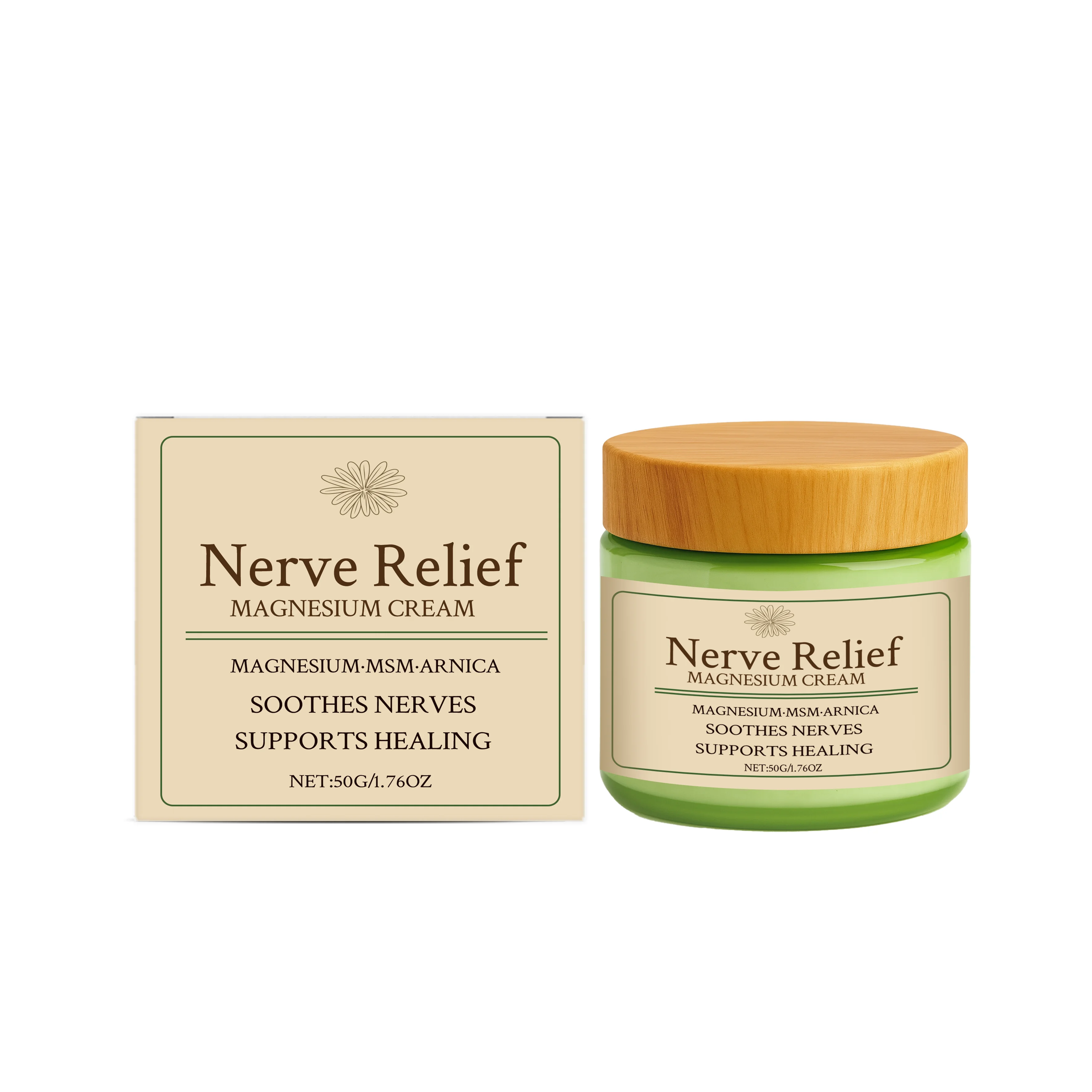 Magnesium Cream Long-Lasting Hydration Moisturizing Soothing Muscle Evens out Redness Body Massage Cream Relief Daily Body Care
