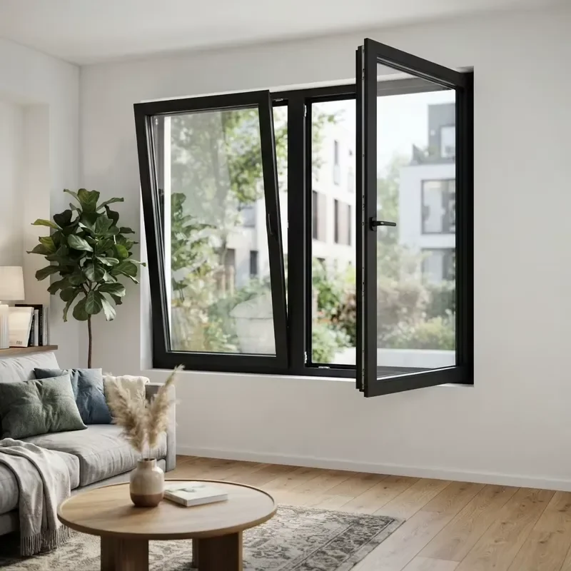 for LEDOW Heat-breaking Thin Tilt Turn Aluminum Windows for High Quality Dealers Large Scale Project Supply Capacity