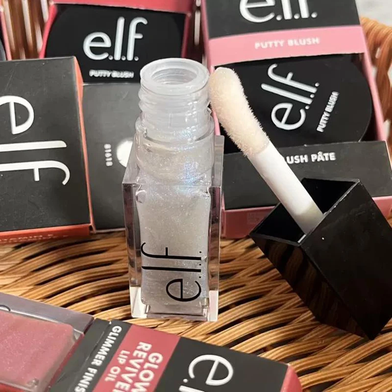 Popular Brand Elf Pearlescent Glitter Lip Oil Persistent Moisturize Create Naturally Liquid Blusher Easy To Color Cosmetics