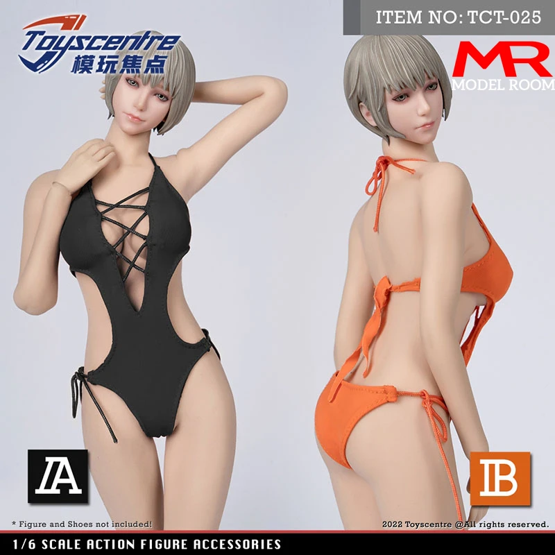 

ToysCentre TCT-025 1/6 Female Sexy One-piece Swimsuit Swimwear Clothes Model Fit 12'' Action Figure Body Dolls