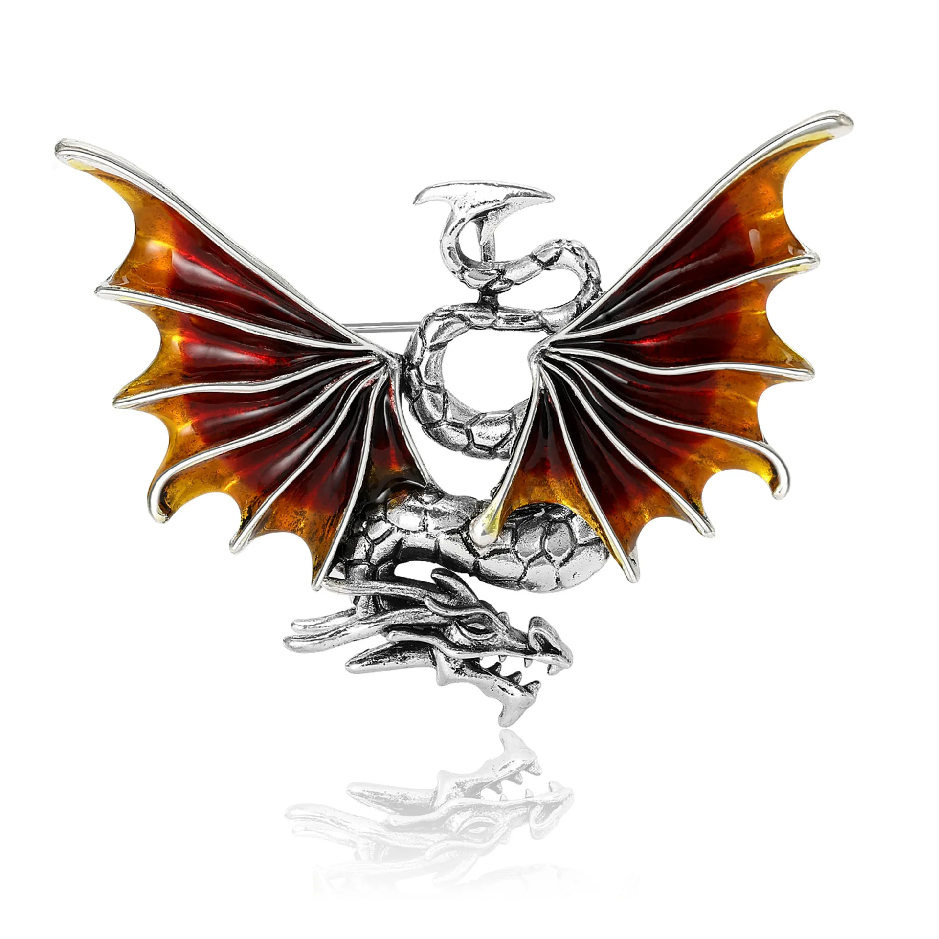 

Powerful And Imposing Western Floor-standing Dragon Brooch, Men's Overcoat, Coat pin, Festival Commemorative Accessory