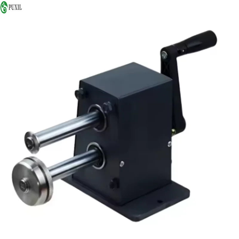 Heavy duty sole cutting machine for shoemaking, 304 stainless steel manual crank tool, capable of cutting leather/rubber with a