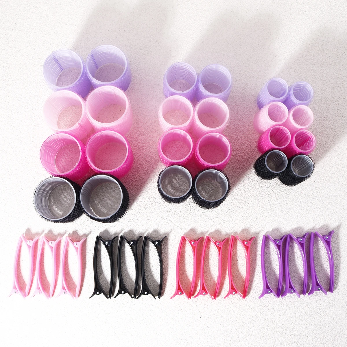 مجموعة أدوات تجعيد ذاتية التحمل مكونة من 12 قطعة، تتضمن 6 أدوات تجعيد و6 مشابك، مناسبة لتصميم تصفيفة الشعر بنفسك، خاصة لشعر مستعار الشعر الحقيقي #5