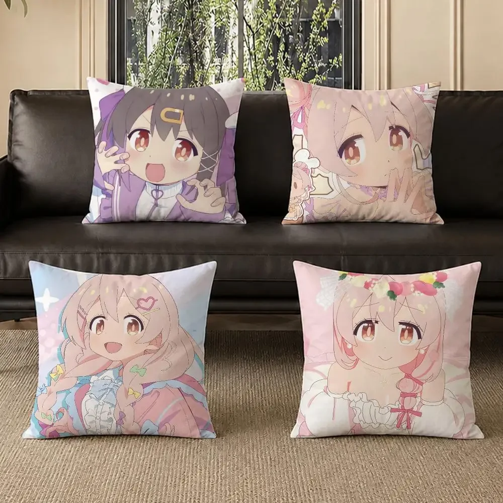 anime Onii‑chan wa Oshimai Cushion Cover Pillow Short Plush Pillow Warm Simple Style for Living Room Bedroom Gift Giving