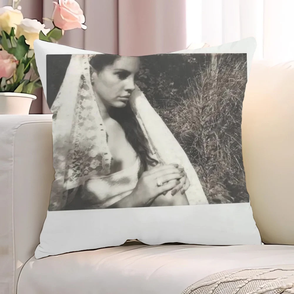 L-lana Del ReyS Pillowcase 40*40 Case for Pillow Cover Short Plush Chair Cushion Lounge Chairs Decorative Pillowcases 40x40 Sofa