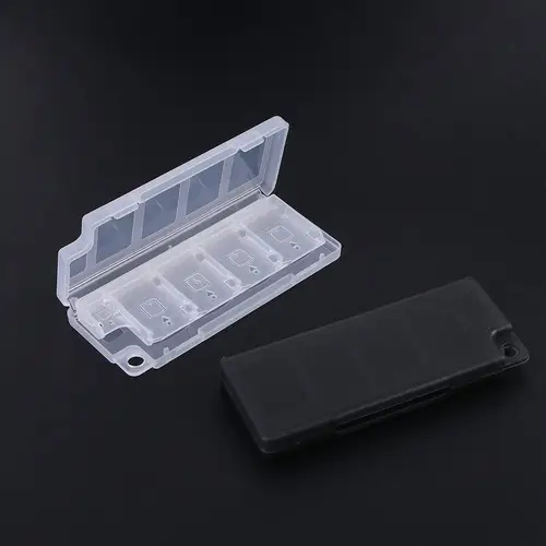 Imagen 2 del producto Portátil negro blanco 10 en 1 8 tarjetas de juego + 2 tarjetas TF estuche de almacenamiento Mini caja 11,2x4,7x1,3 cm soporte para Nintendo Switch