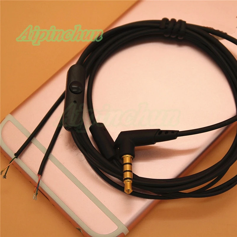 Аудиокабель Aipinchun для наушников, 3,5 мм, 2 цвета, 125 см