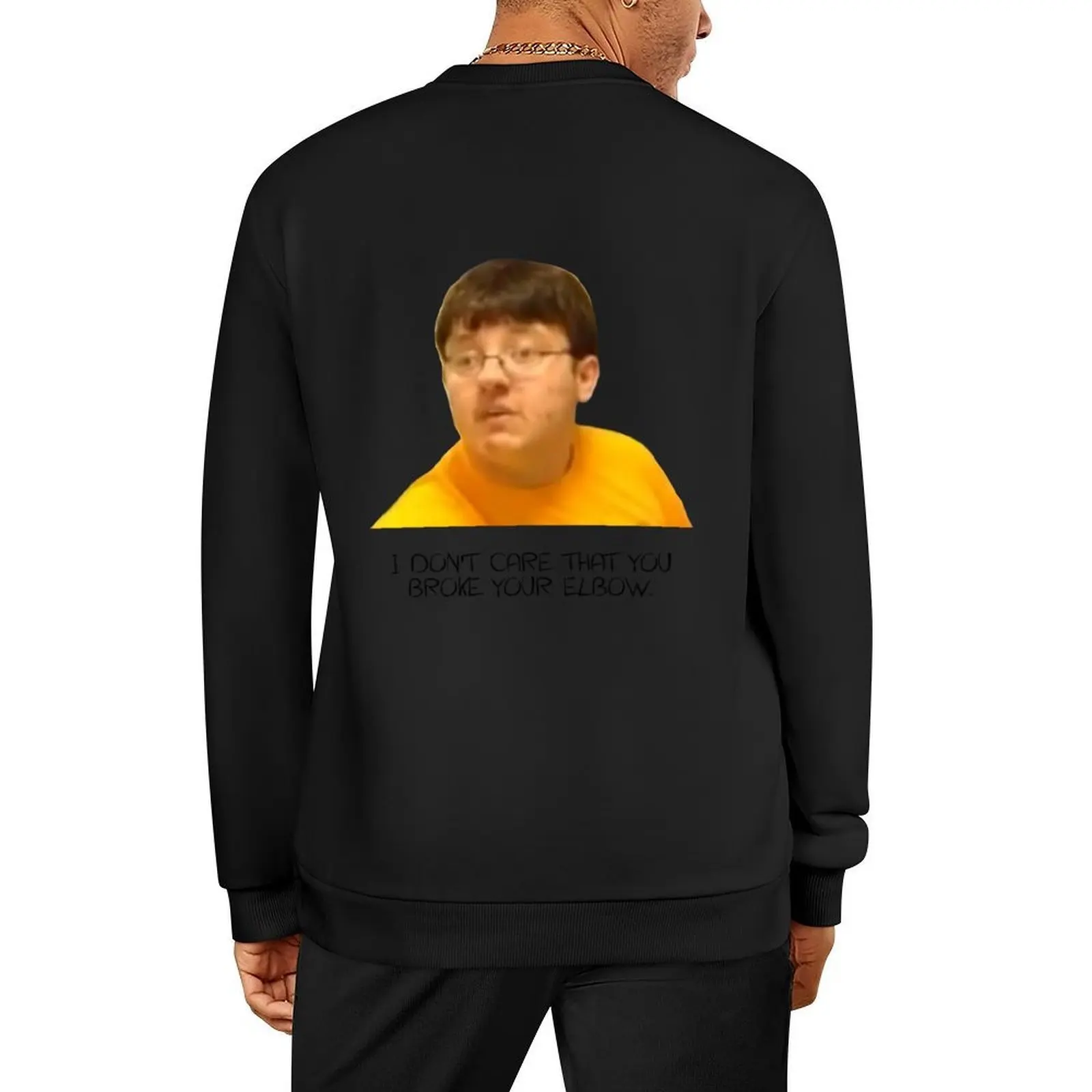 

I Don't Care That You Broke Your Elbow Pullover men's winter sweater korean clothes anime clothes anime clothing sweatshirt male