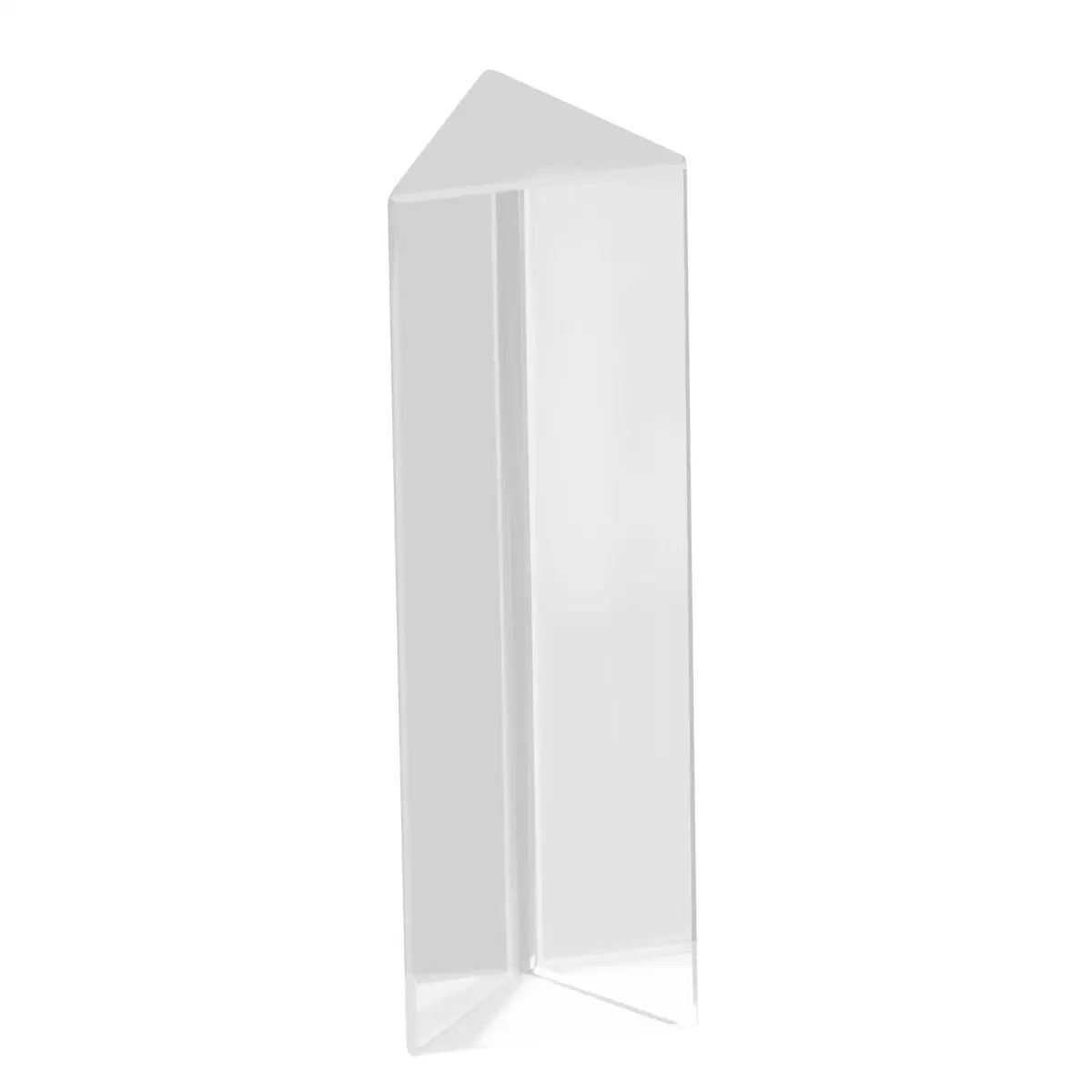 Crystal Optical Triangular Prism 100X30X30Mm Durable Physics Teaching Tool Light Spectrum Experiment Precise Cutting Glass
