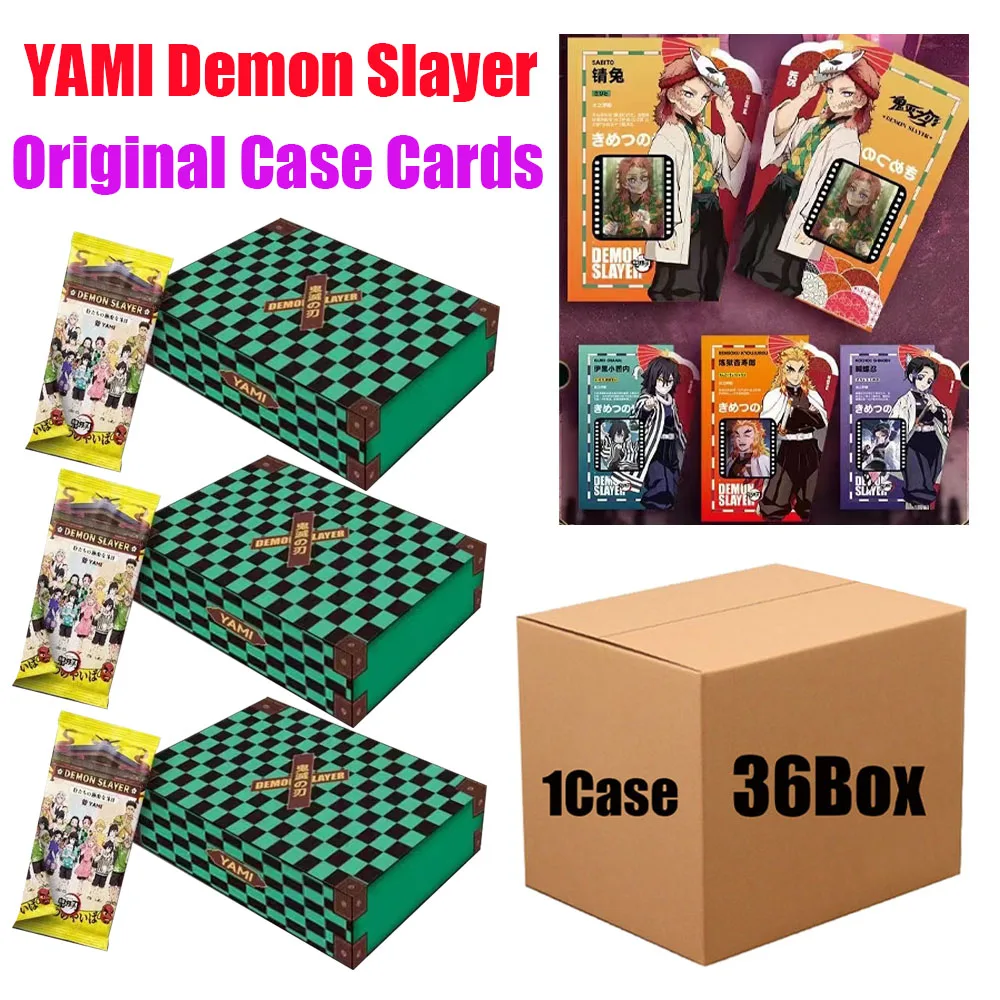 

Latest Wholesale Case YAMI 03 Demon Slayer Collection Cards Anime Figure PVC PET Rare Collectible Card Jigsaw Card Kids Gift Toy