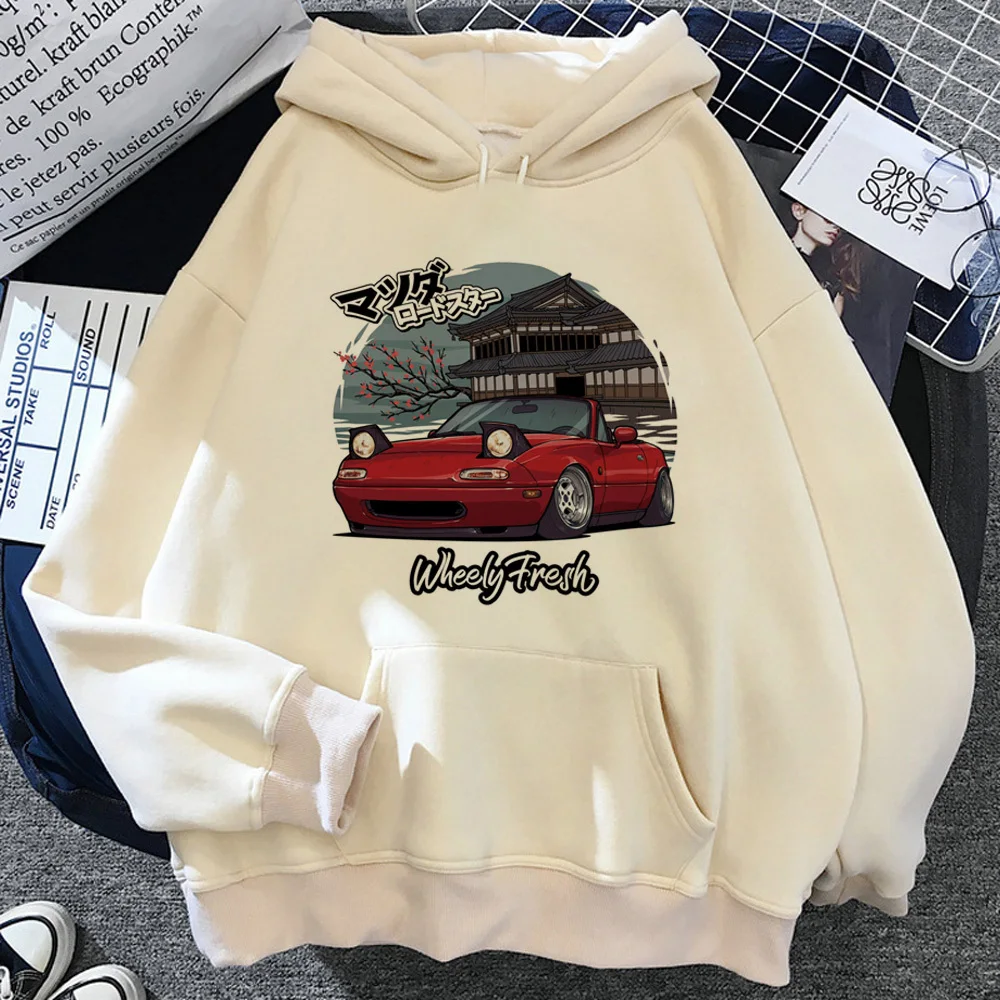 

Miata hoodie patterned casual wear streetwear winter teen pullover winter athleisure