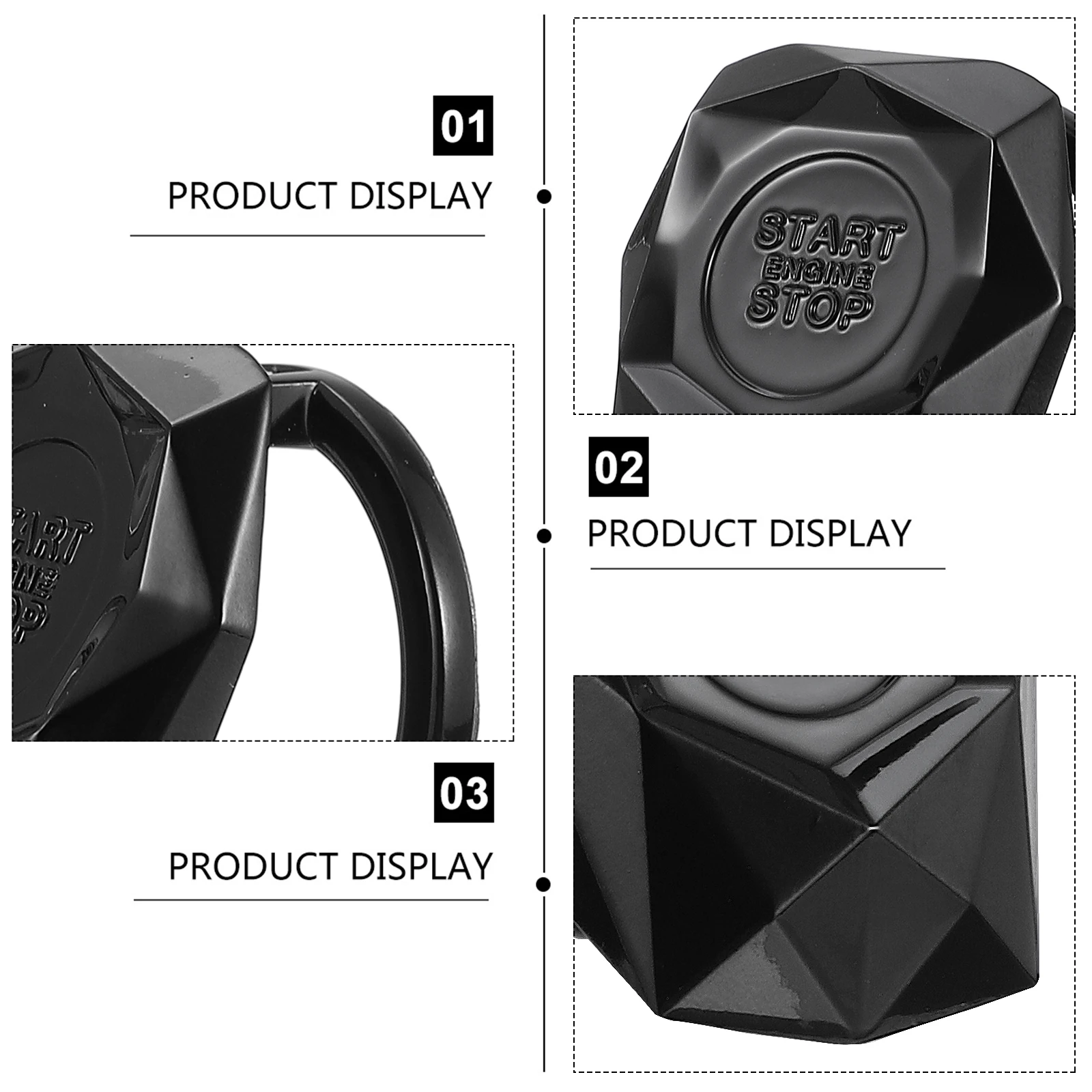 

Car Start Button Covers Switch Protective Caps Ignition Push Button Protection Cover Decorative Blue Gold Anti Scratch Dust