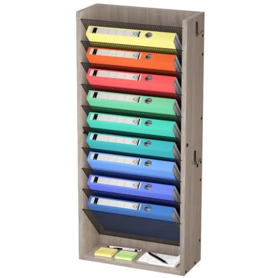 

Настенный органайзер для почты и документов с 4 крючками, держатель для бумаг, папок, счетов, журналов, размер L