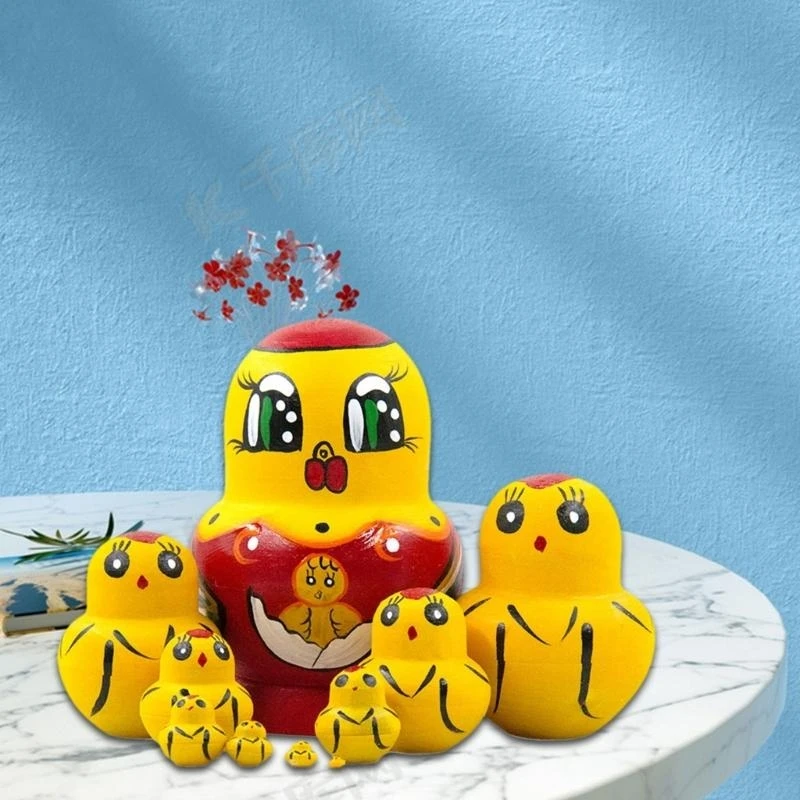 Y4QA Handmade Nesting Búp bê Nesting Gỗ 10layered Matryoshka Bộ sưu tập bộ sưu tập
