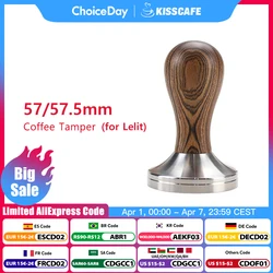 Coffee Tamper 57mm 57.5mm For Lelit Anna Anita 57MM Portafilter Stainless Steel Barista Espresso Machine Accessories Corner Tool