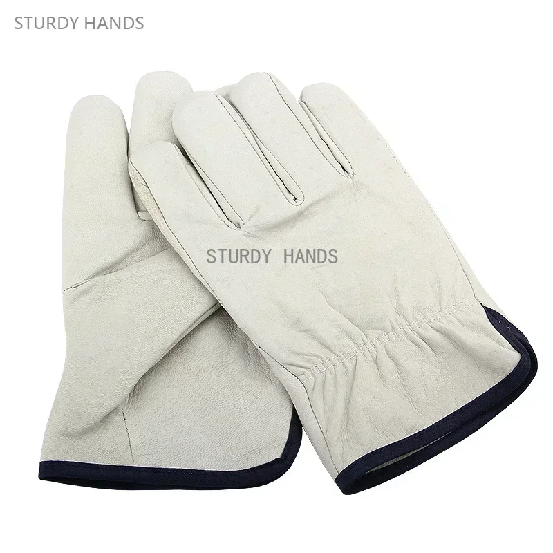 1 pairs of sheepskin insulated and anti scalding gloves for argon arc welding wear-resistant welding gloves work gloves