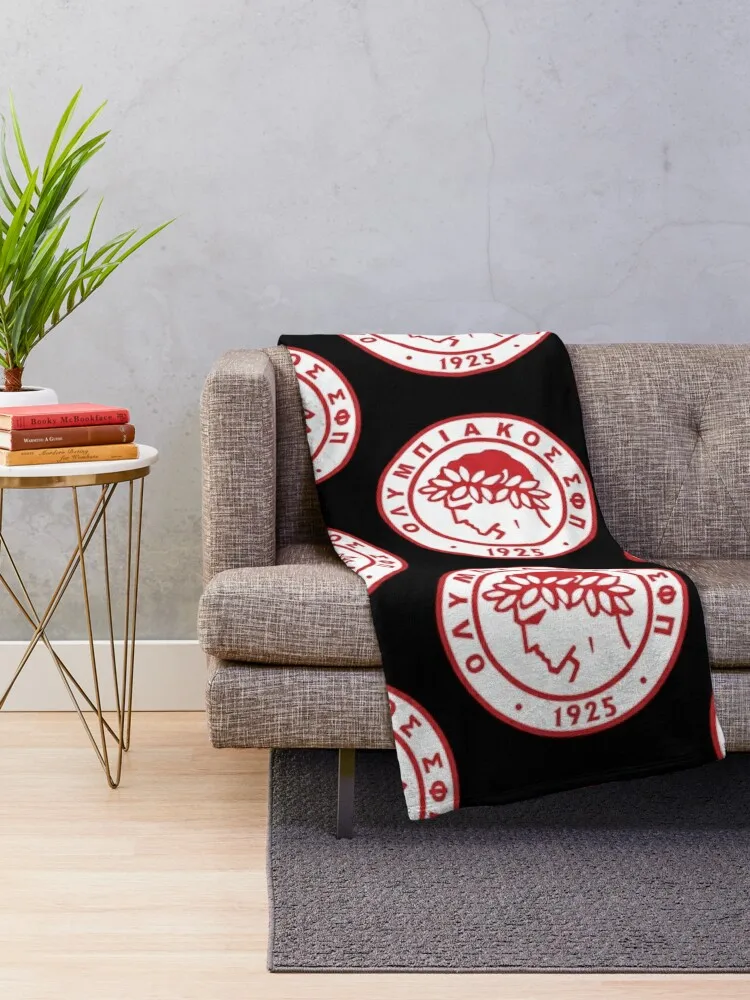 Olympiakos FC Throw Blanket halloween warm winter Blankets