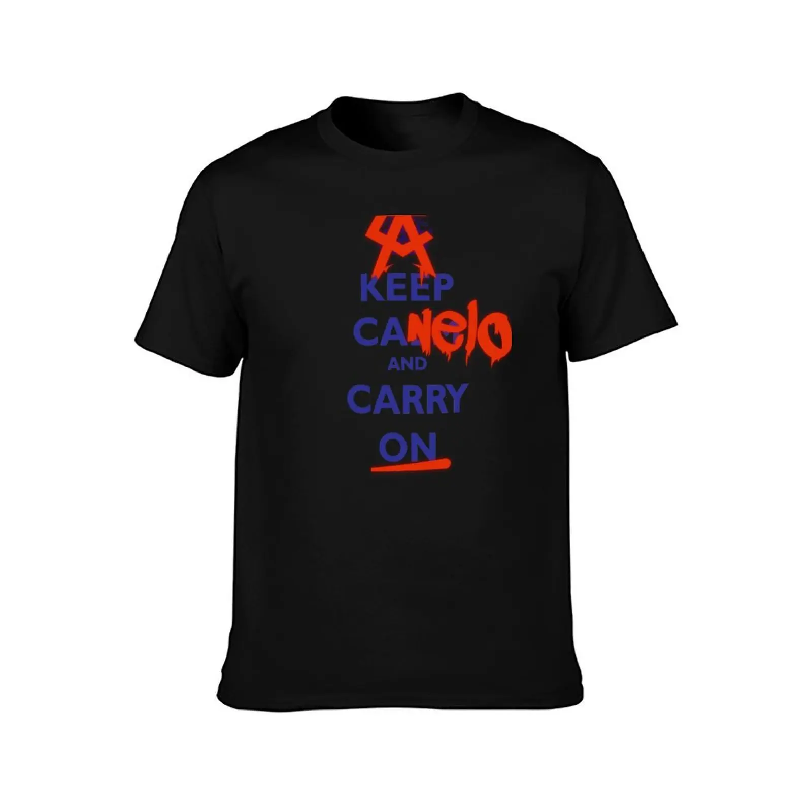 Keep Canelo And Carry On T-Shirt Non-Shrink Basic Cotton T-Shirt