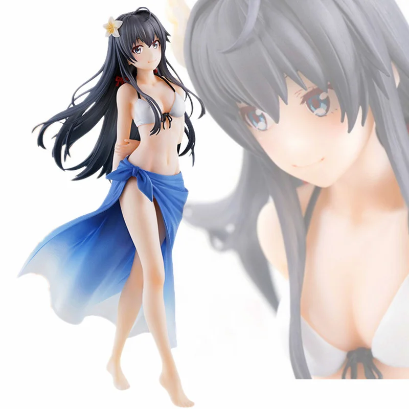 20CM My Teen Romantic Comedy Yukinoshita Yukino Swimsuit Version Action Figure PVC Model Statue Toys Collection Children Gifts