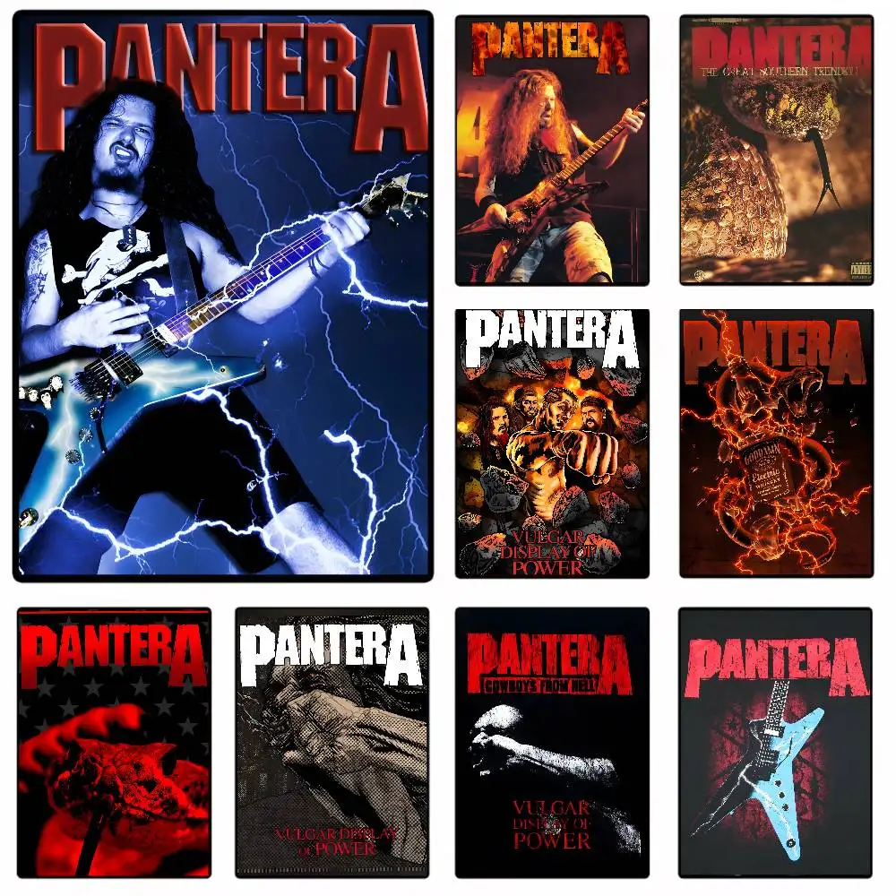 Vintage Music P-Pantera Band Fashion Poster Art Canvas Prints Painting Wall Art Pictures for Living Room Decoration