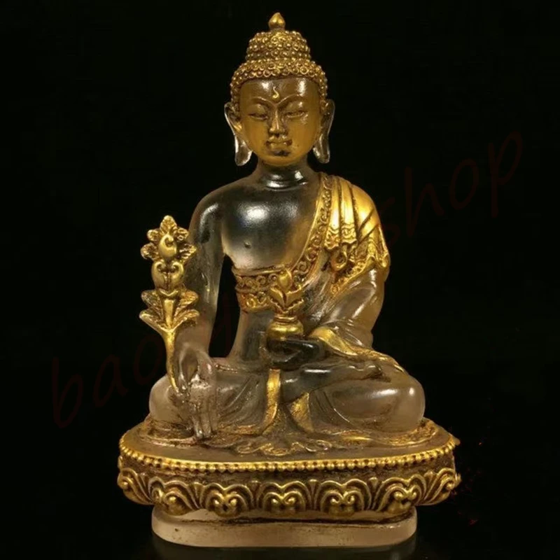 

Old Liuli Medicine Buddha, Home Decoration, Auspicious