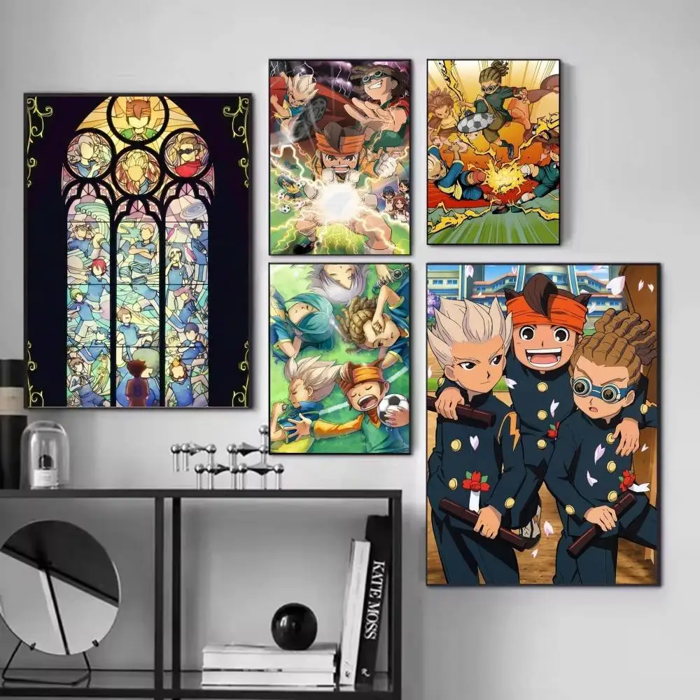 Anime Inazuma Eleven Posters Fancy Wall Sticker for Living Room Bar Decoration Wall Decor