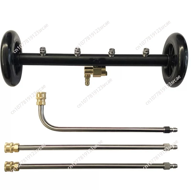 

High pressure double wheel black cold car cleaning chassis washing machine chassis dust cleaning