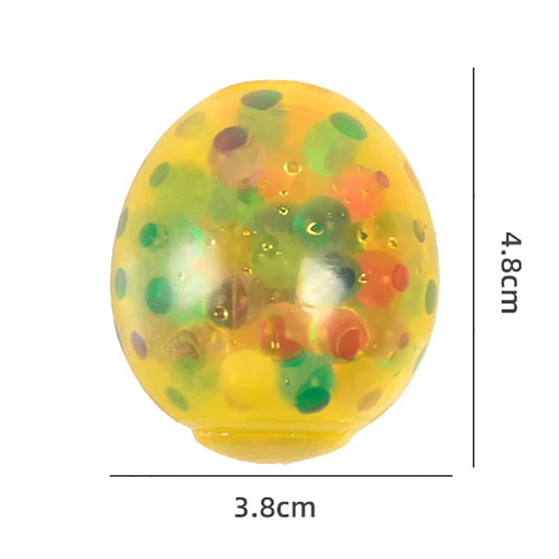 卵のような抗圧力ボール,虹色,楽しいおもちゃ,ストレス解消,減圧,1個