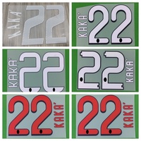 Super A Retro 2002-2014 home away AC kaka number font print, Hot stamping patches badges