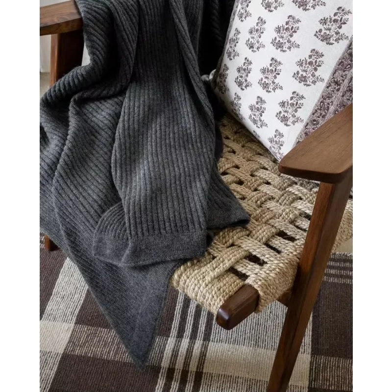 100%pure Cashmere Blanket Throw Designer Large Cashmere Blanket for Winter king Size