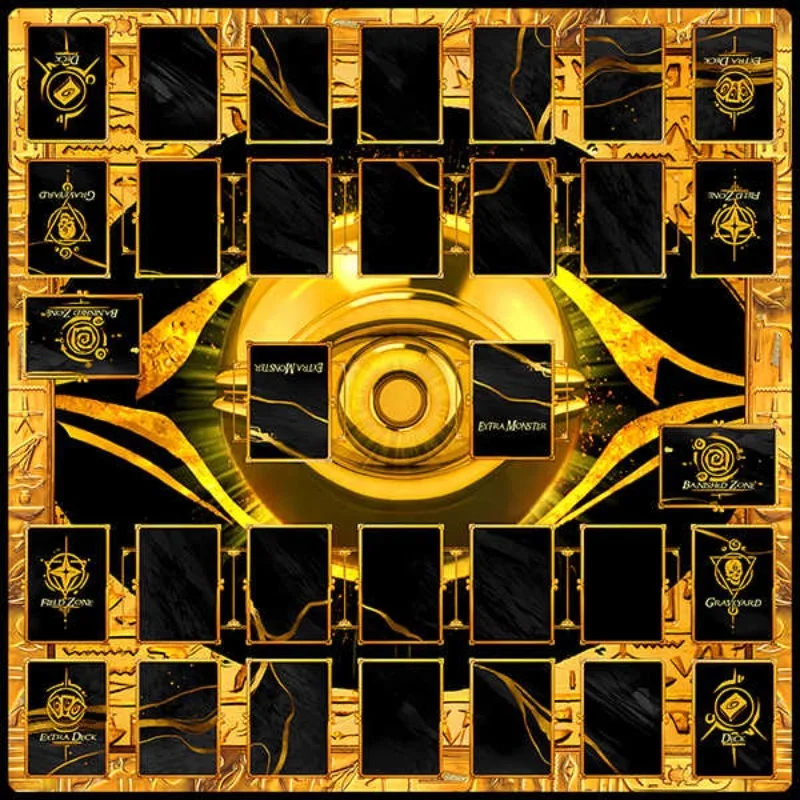 Yu-Gi-Oh! 600x600mm série Millennium Eye bricolage double bataille jeu de cartes tapis de jeu Anime dessin animé en caoutchouc jeu de société tapis tapis de souris jouet