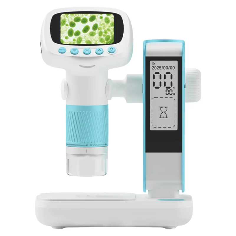 TTKK-For Kids Microscope 2 "IPS شاشة مكبر محمول باليد زجاج 1080P HD للتجارب العلمية