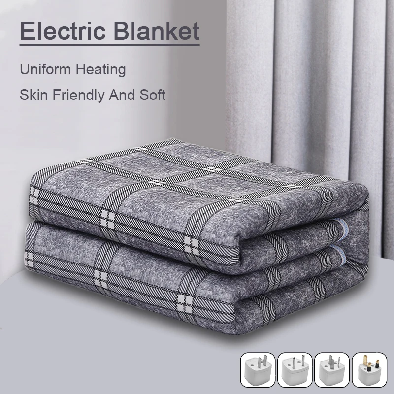 150*120cm Electric Heated Blanket for Winter, Body Warmer, Mattress, Thermostat, Heating Blanket