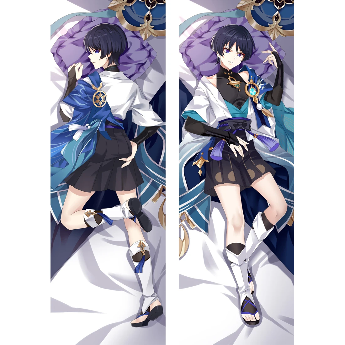 

Genshin Impact Dakimakura Body Pillow Case Baizhu, Thoma, Alhaitham Anime 2-Sided HD Print Cover Multi-Size for Collector's Gift