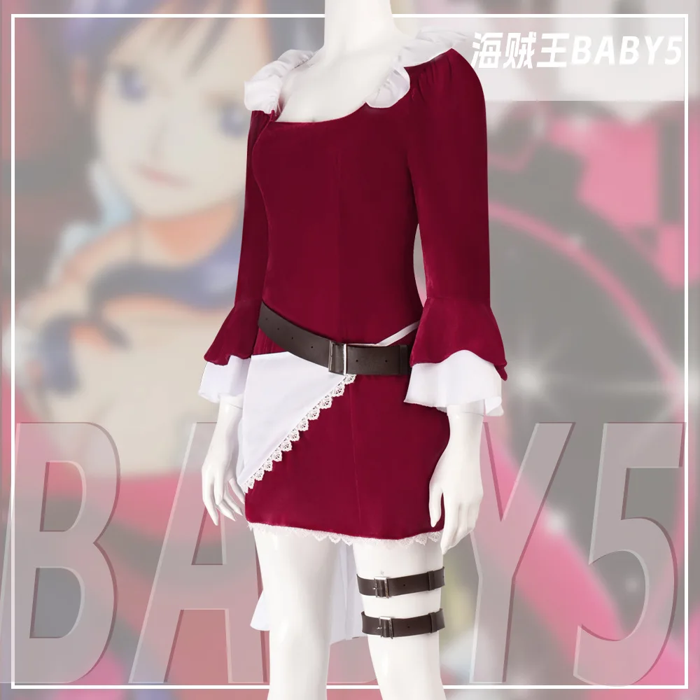 

Anime Maid Killer Cosplay Costume Wine Red French Maid Dress Sexy Outfit Girl costume Halloween Disguise women'scosplay Suit