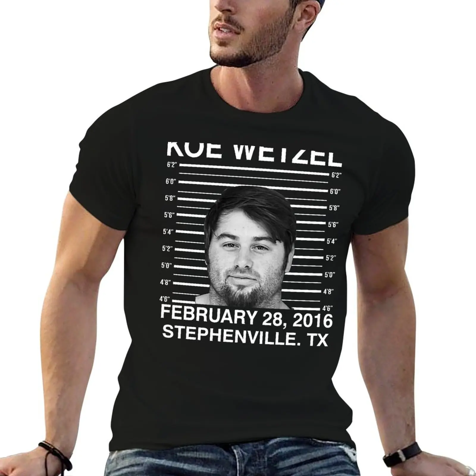 Koe February 28 2016 tx Wetzel Mugshot T-Shirt Sporty Casual Quick Dry T-Shirt