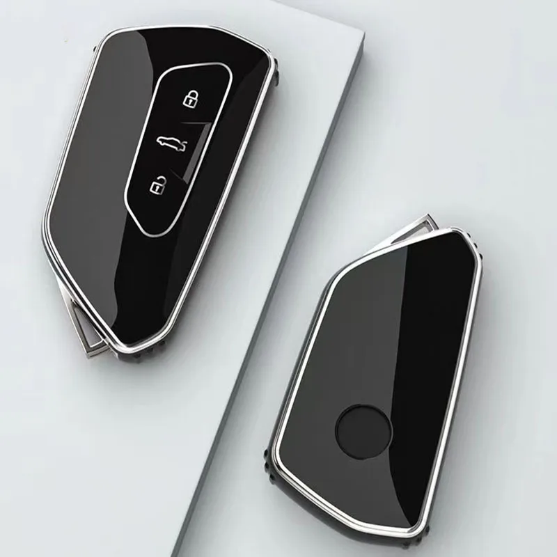 Fashion TPU Car Key Case For VW Volkseagen Golf 8 MK8 ID.3 ID.4 Cupra Skoda Octavia A8 SEAT Leon MK4 2020 2021 Formentor Tarraco