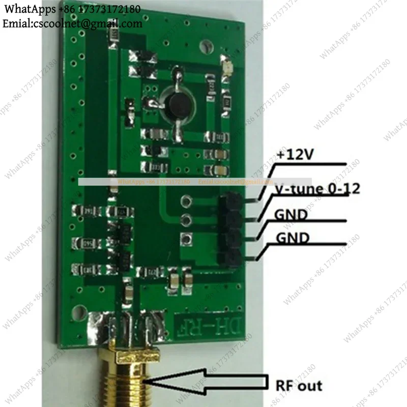 k3 RF Voltage Controlled Oscillator VCO Broadband 515MHz-1150MHz Frequency Source PCB Module Electronics New