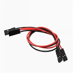 10pcs  2P Double-ended Dupont Line 2.54mm pitch Line length 20/30CM 26# red and black connection line